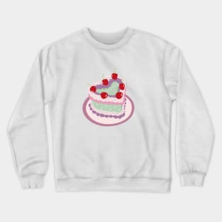 Taurus Baby Heart Cake Design Crewneck Sweatshirt